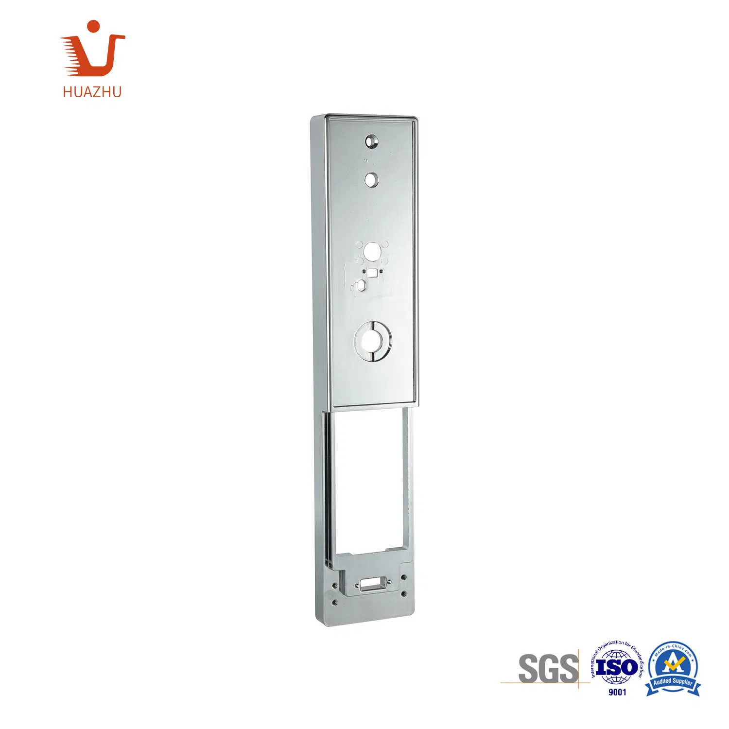 Zinc Alloy Brass Door Lock Plate Cover Door Back Plate Silver OEM Supplier