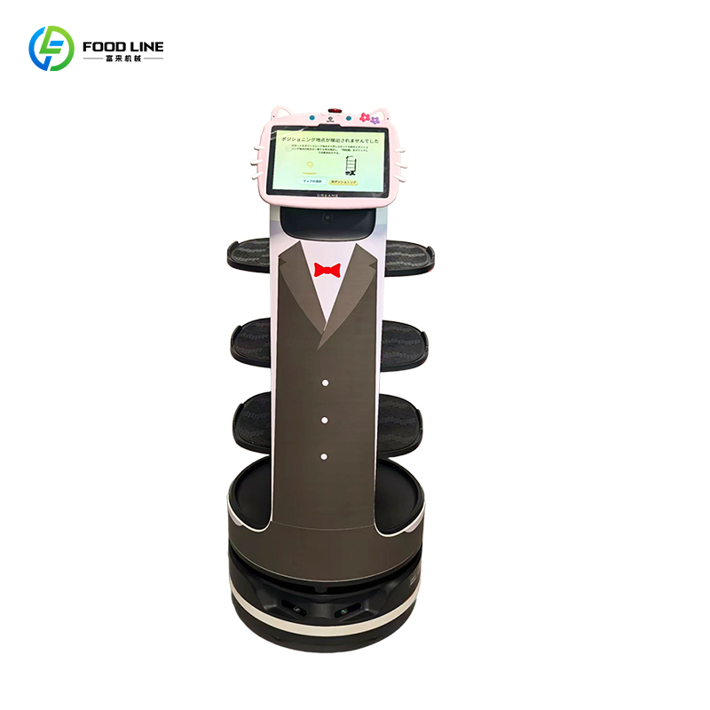 Smart Food Delivery Navigation Restaurants Hotels Coffee Shops Server Robot Waiter Robot