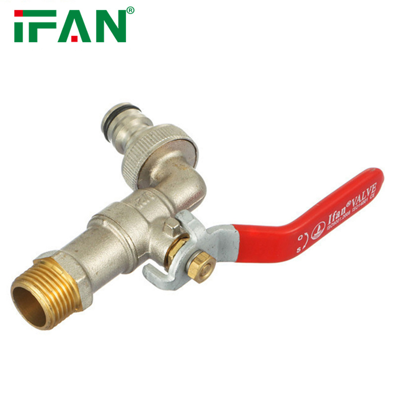 Латунный шаровой кран Ifan 1/2" для садового шланга