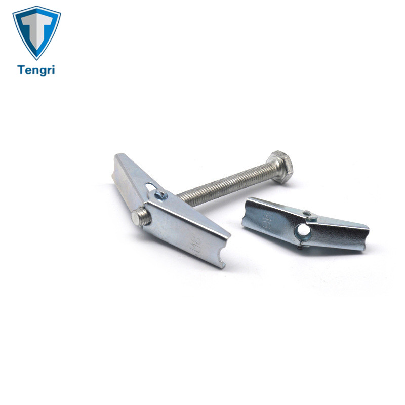 Heavy Duty Self-Drilling Zinc Toggle Drywall Anchors with Screws Kit Zinc Plated Butterfly Anchor