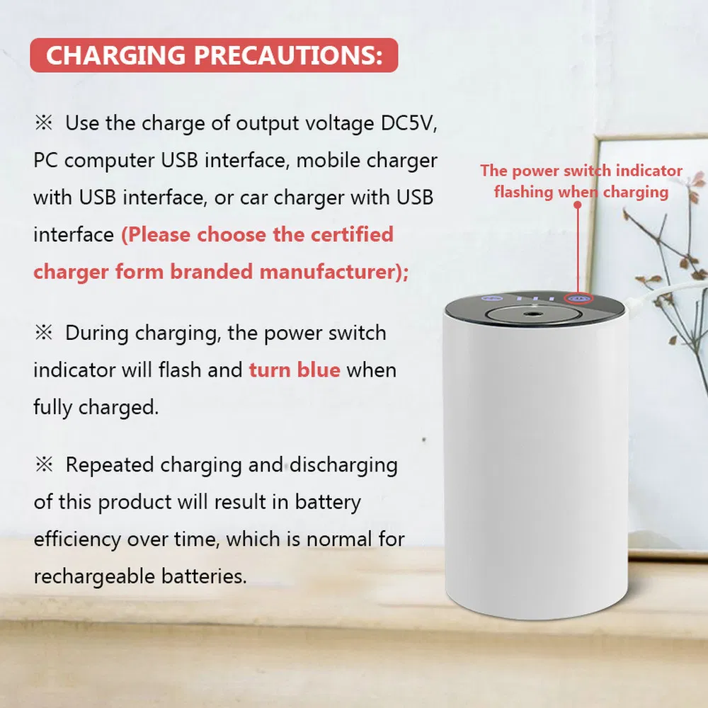 Aromatherapy Diffuser Car Diffuser Air Essential Oils Humidifier Fragrance Portable Nebulizer Machine