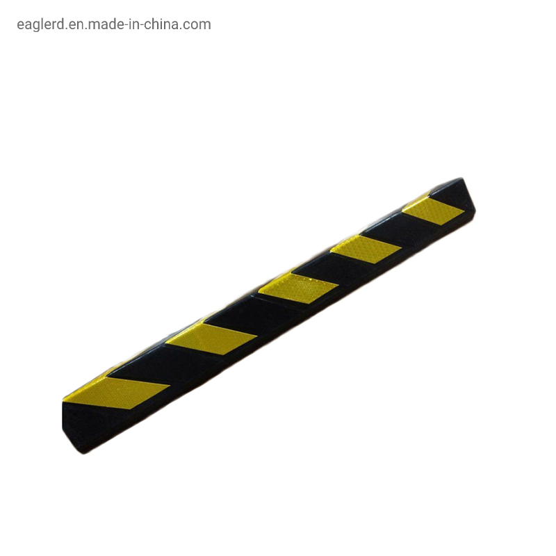 1000mm Reflective Yellow and Black Parking Lot Rubber Corner Guard