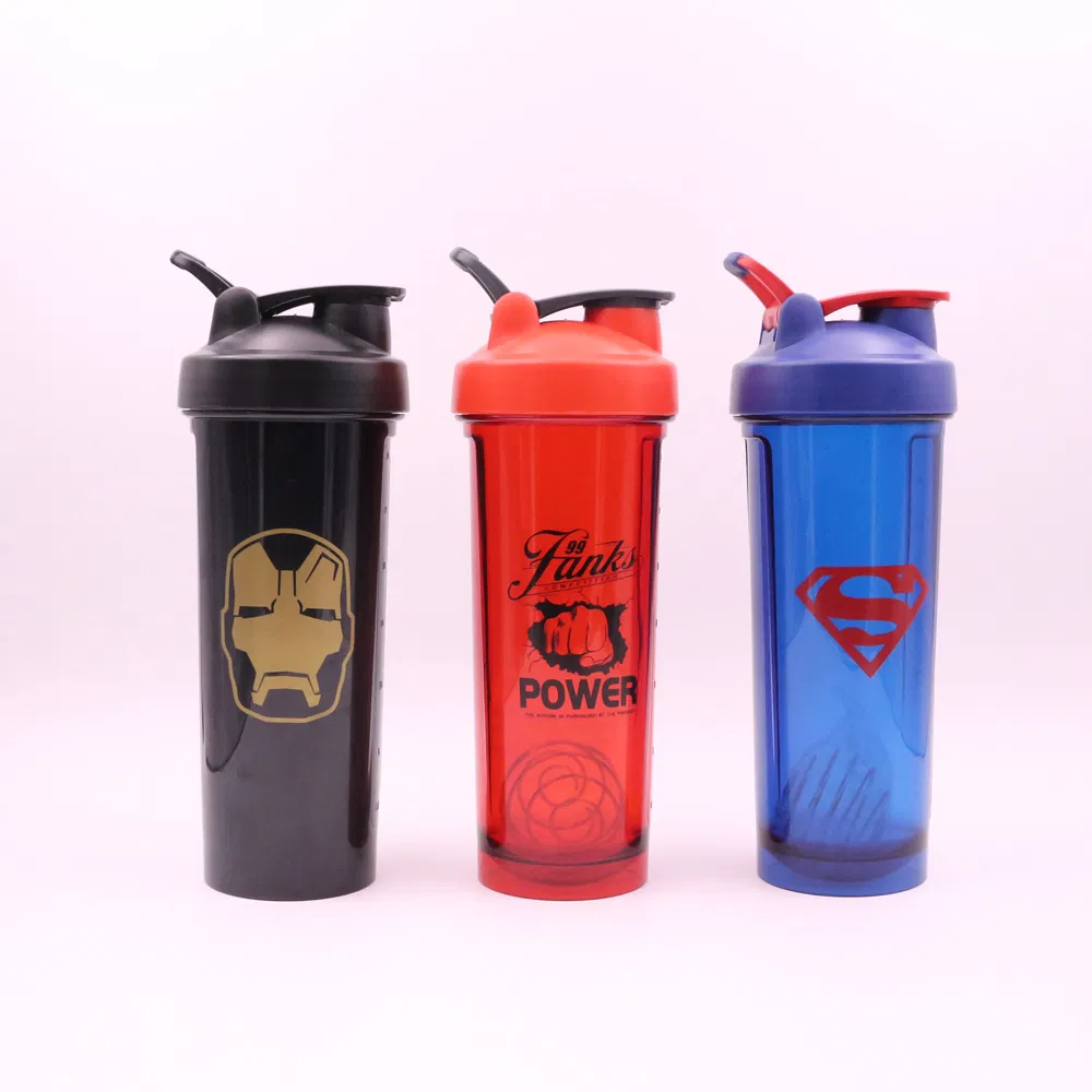 wholesale water bottle gym sports blender ball protein shaker bottle muscle fitness shaker cup