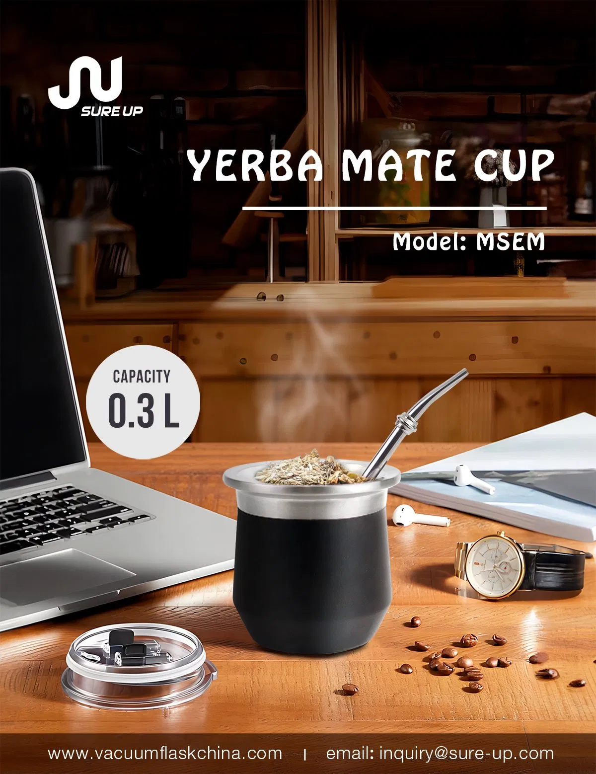 Набор для мате с колбой и двойными стенками