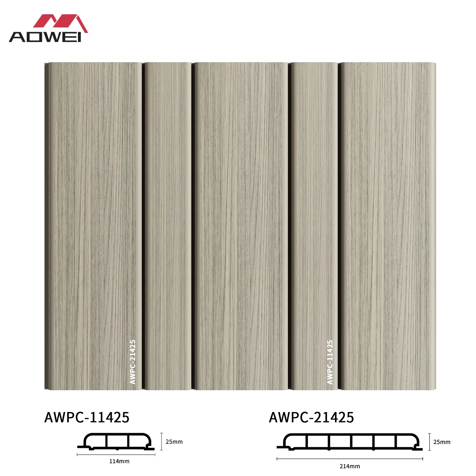 Tailored WPC Wall Panel with Various Thicknesses and Lengths Offered