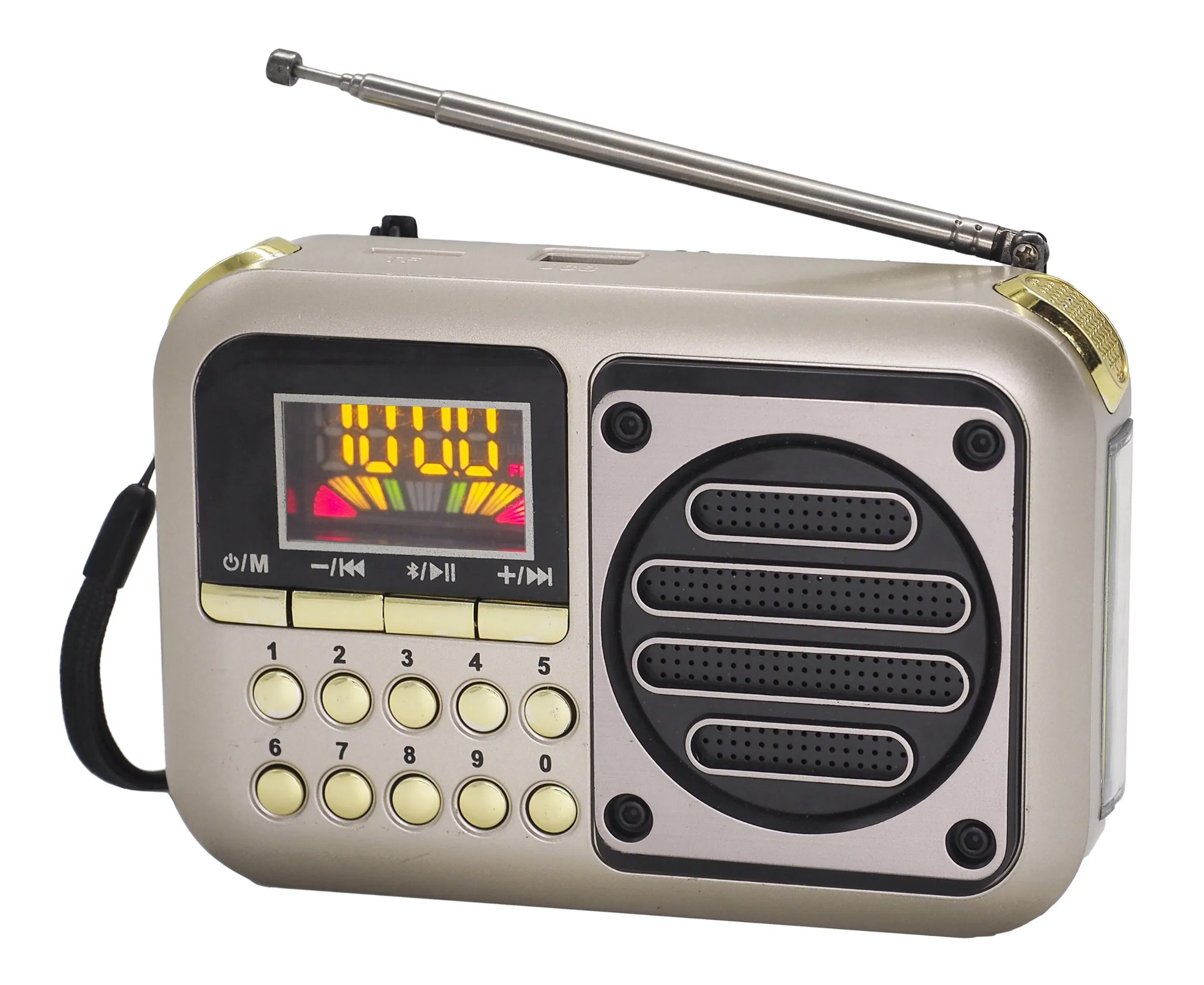 LED Flashlight USB MP3 Player Best Wireless Bluetooth Speaker Portable Solar Radio