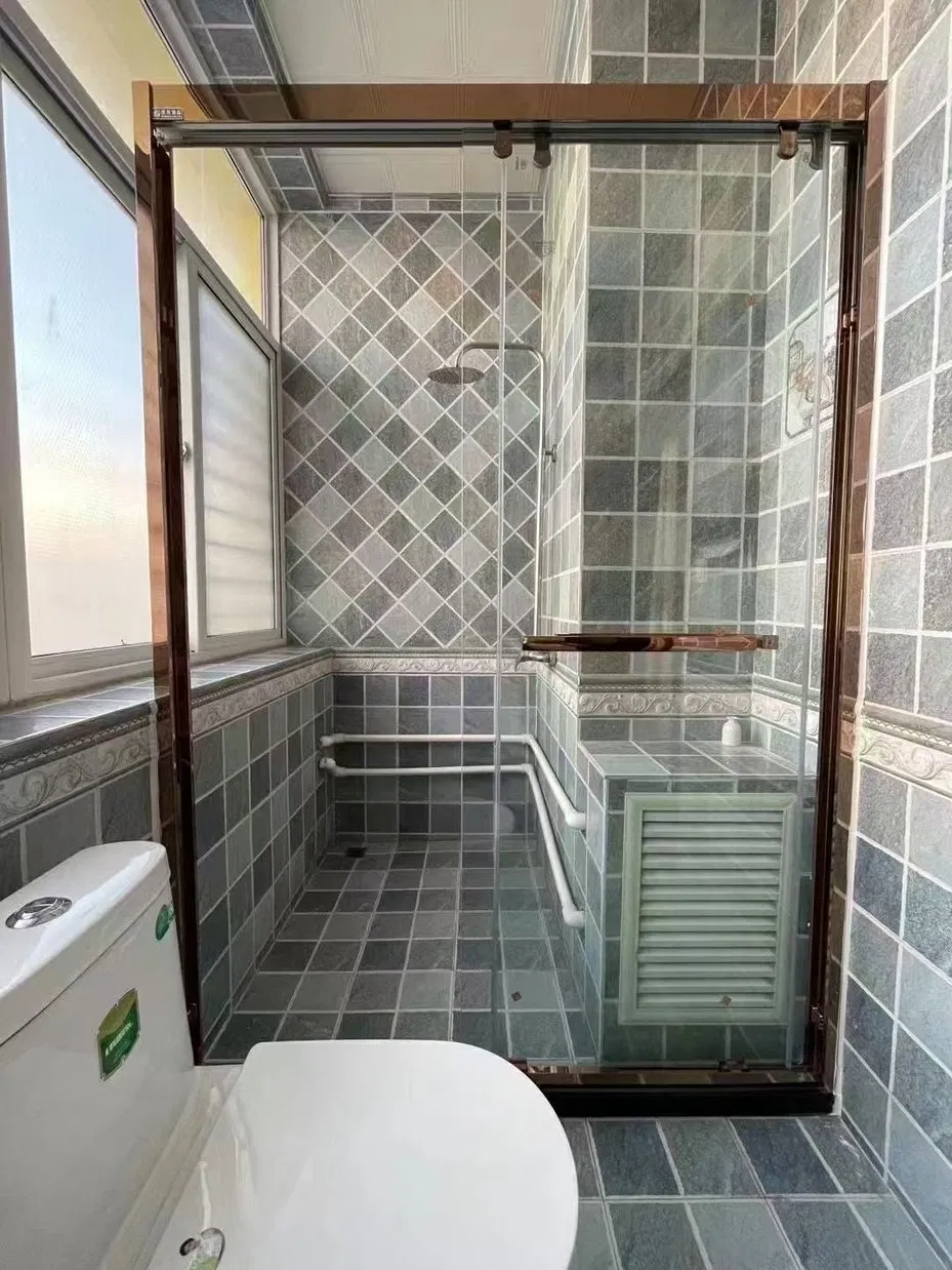 Elite Sliding Glass Hotel Enclosed Bathroom Cubicle Shower Door