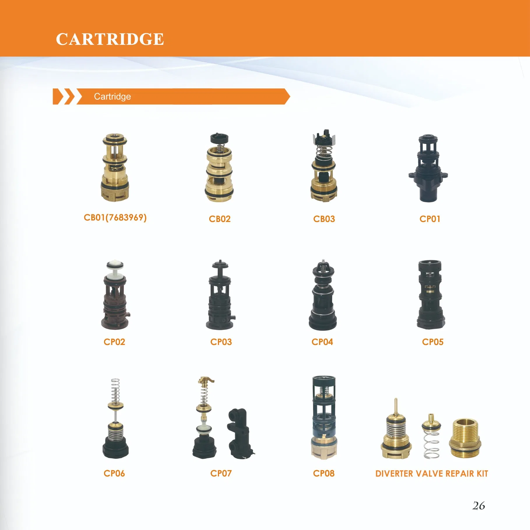 Boiler Valve Cartridge Cp08 Water Heater Parts
