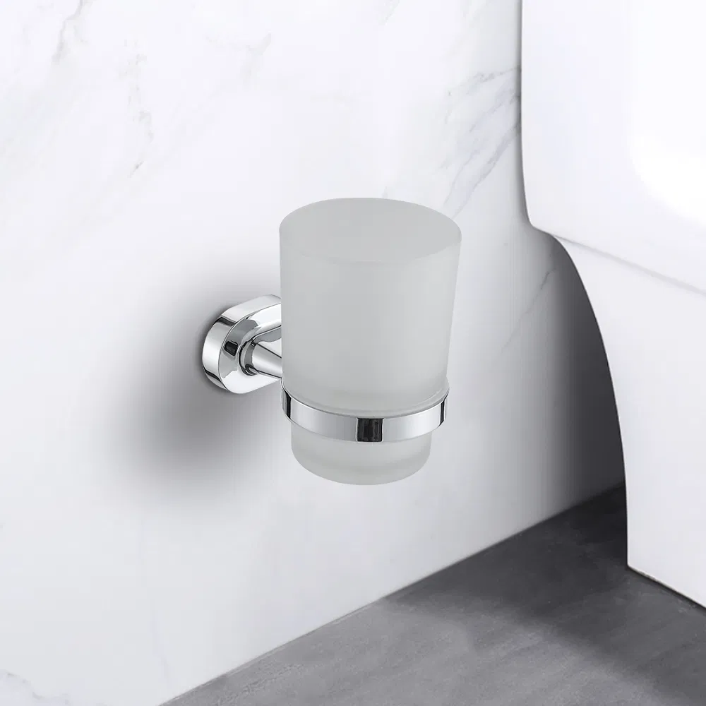 304 Stainless Steel Bathroom Accessories Chrome Double Tumbler Cup Holder