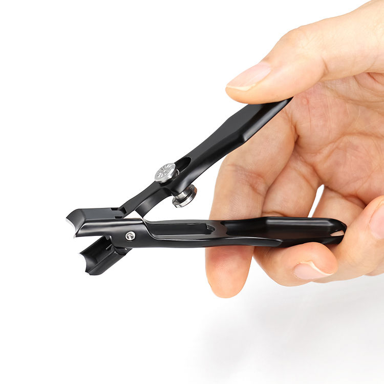 Black Stainless Steel Sharp Toe Finger Cutter Nail Clipper