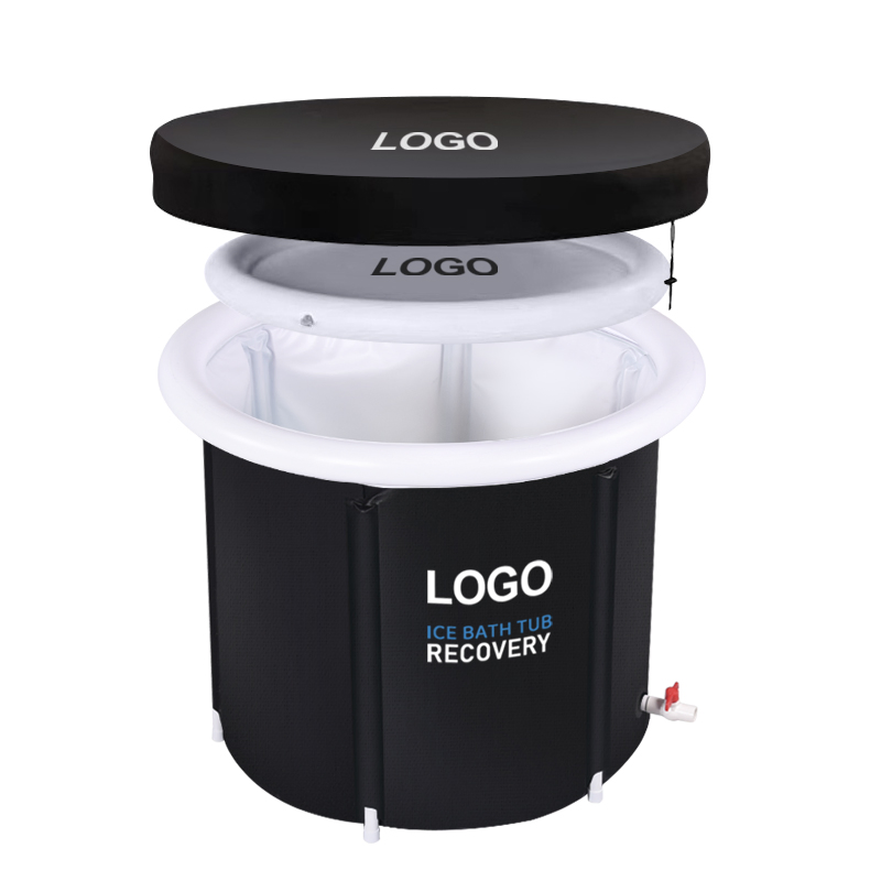 Training Cold Plunge Tub for Athletes with Cover Inflatable Portable Ice Bath