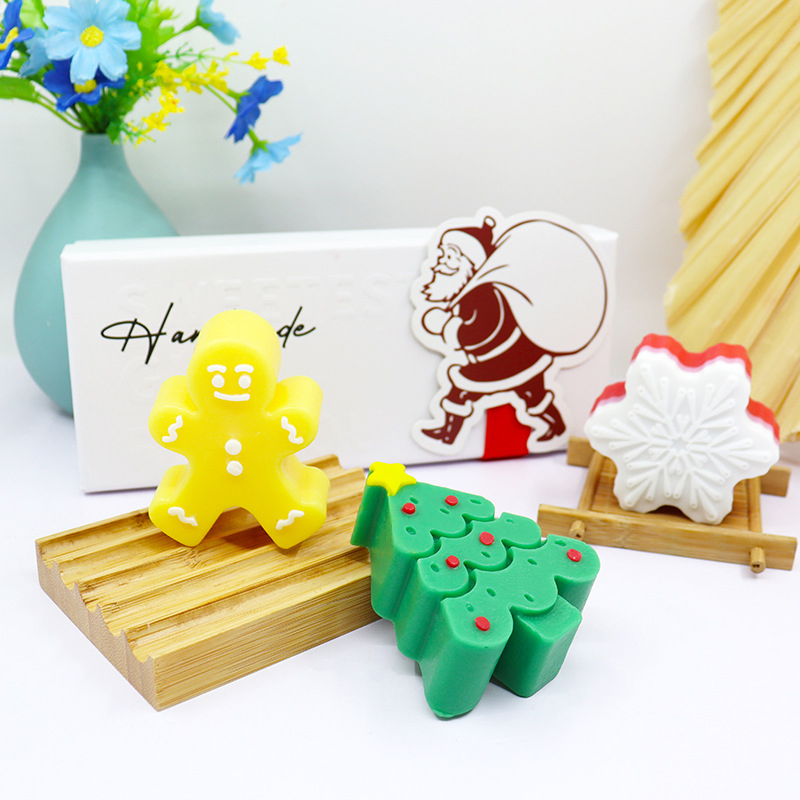 OEM Hand Made Christmas Soap Body Cleaning Face Soap Christmas Gift