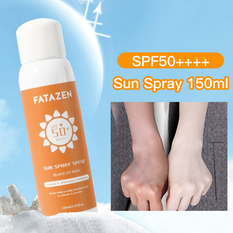 OEM Long Lasting Sun Screen Spray Protectores Solares Faciales Sun Spray Moisturizer Sun Block SPF50+ Antisunburn Sunscreen