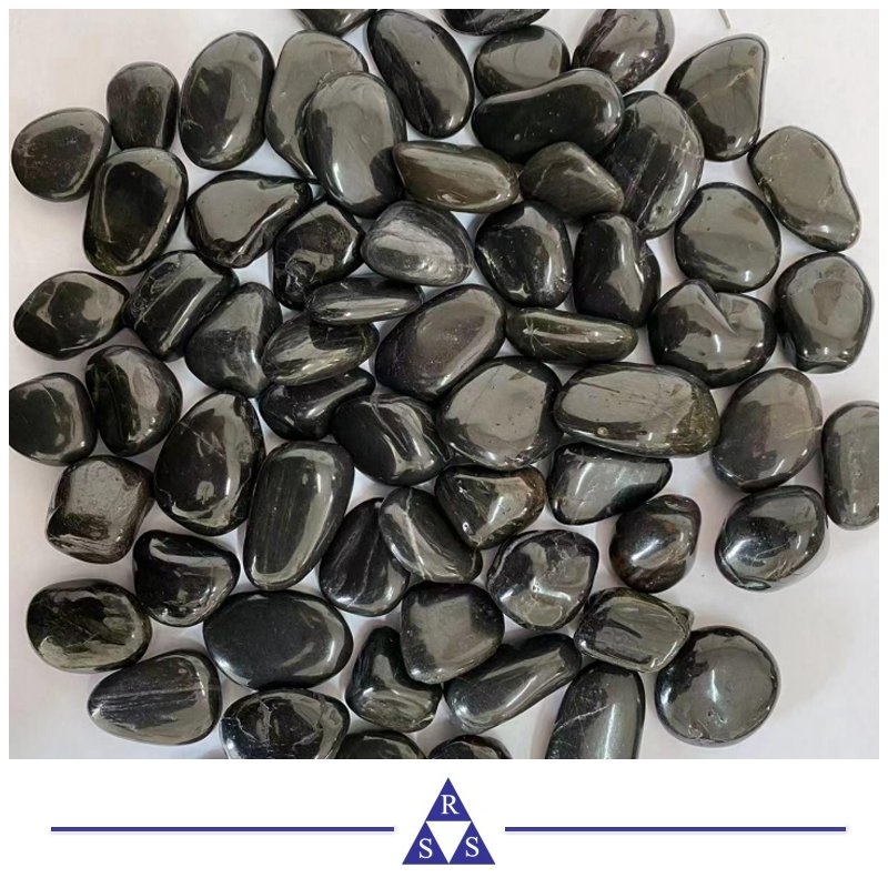 Black Grey White Guangdong Building Stone Pebble Tile Mosaic for Wall