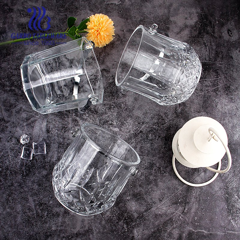 Old-Fashioned Vintage Engraving Beer Wine Cooler Barware Glass Ice Bucket