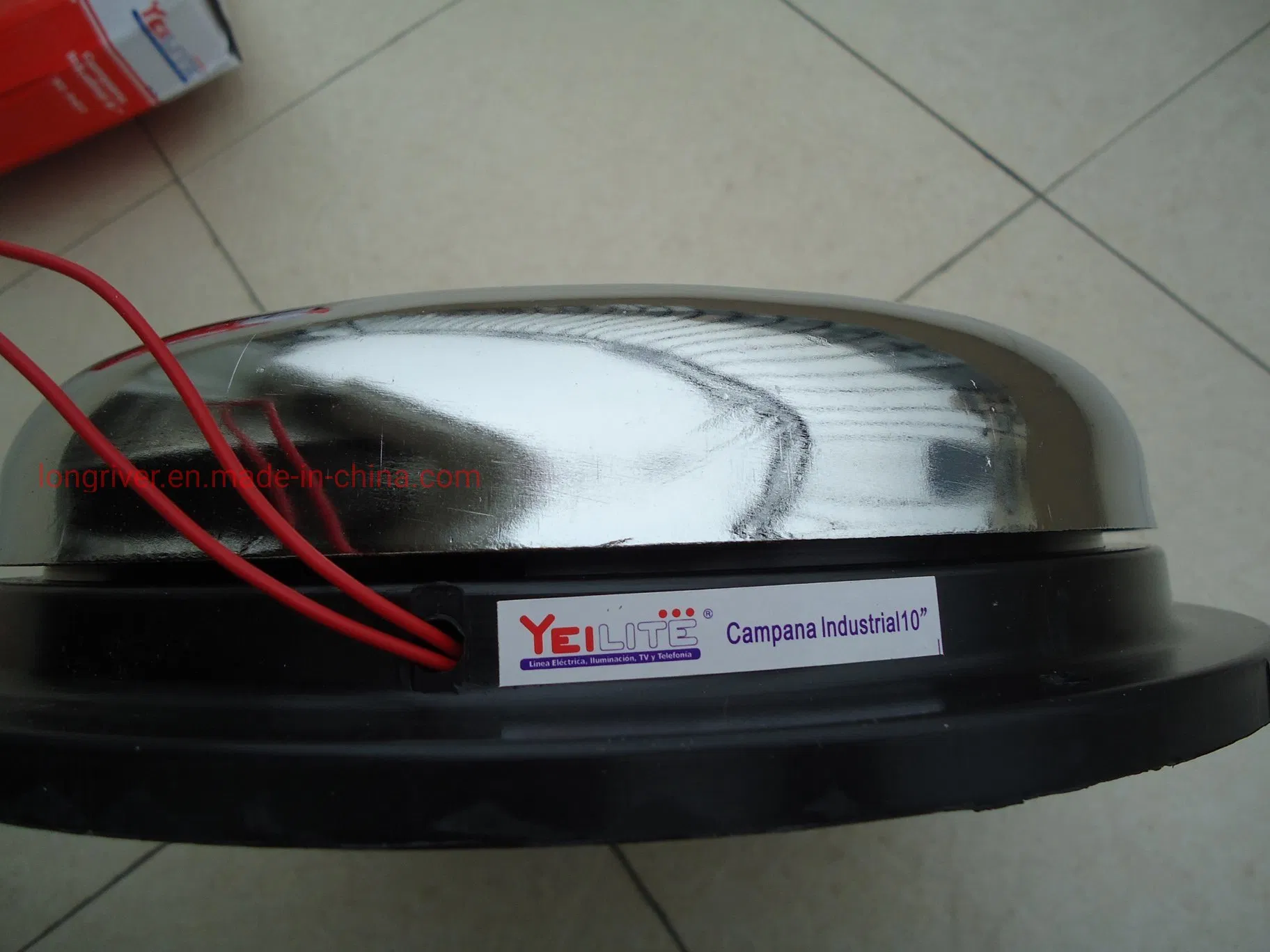 Electricl Doorbell Timbre Campana Con Placa Cromada UC4-250mm