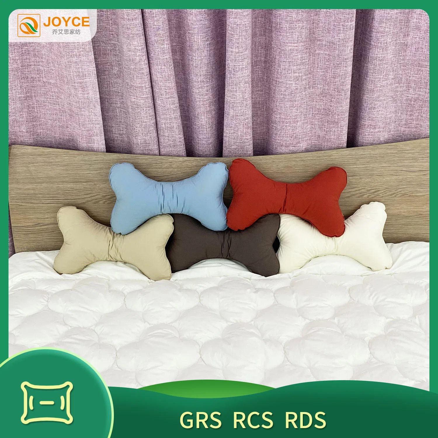 Popular Breathable Smooth Bone Shape Backrest Pillows for Driving Use