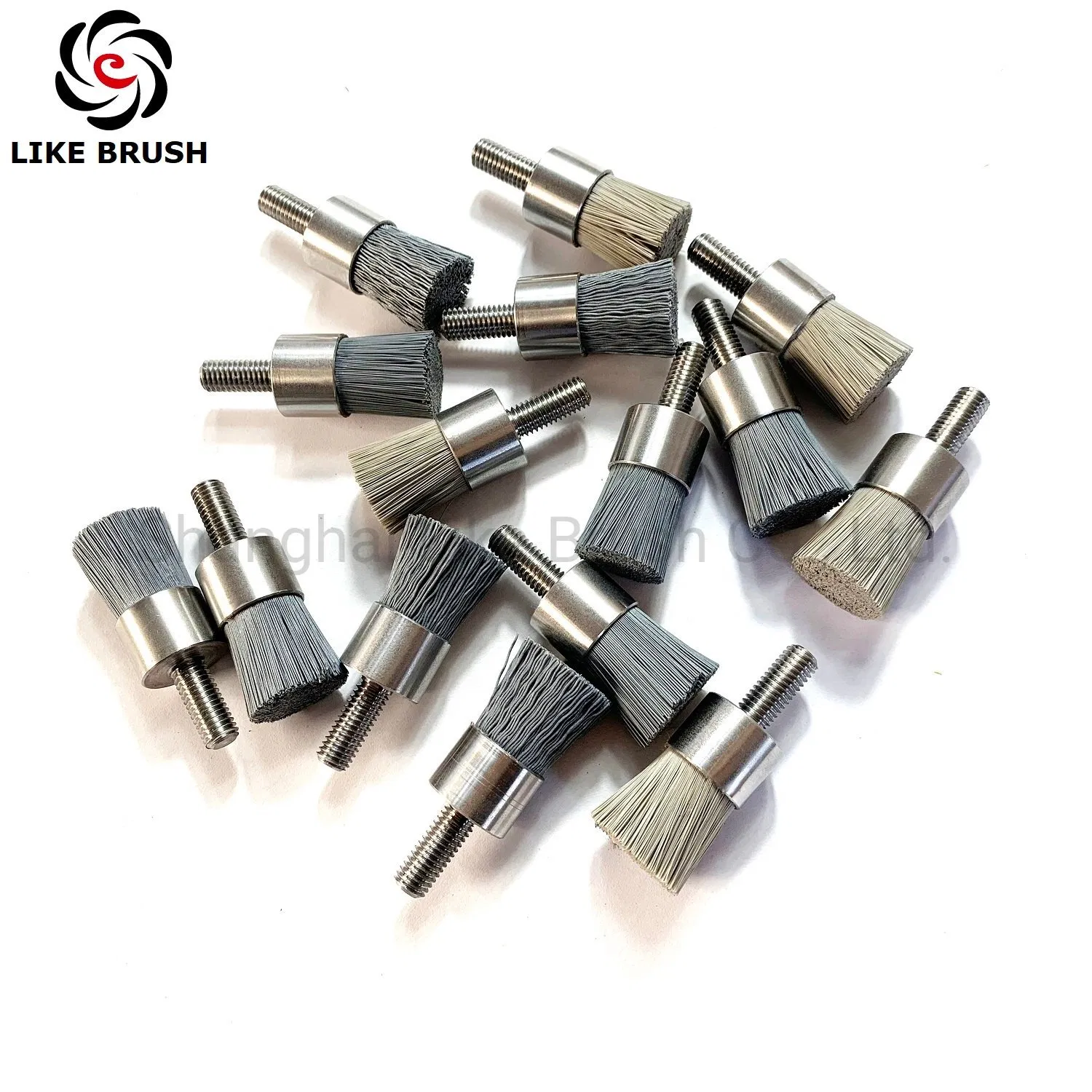 120 Grit Straight Aluminum Oxide Abrasive Nylon End Brushes