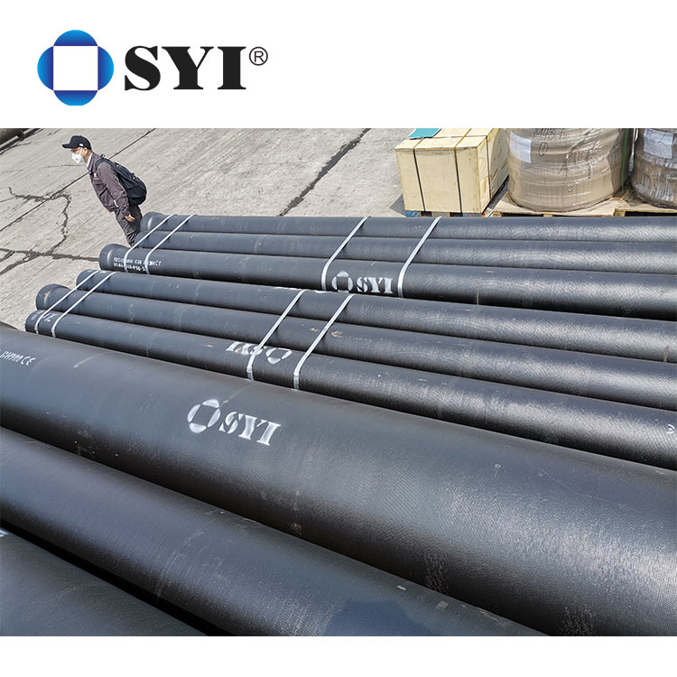 China ISO2531 En545 DN80-DN2000 K7 K8 K9 K10 K12 K14 Centrifugal Ductile Iron Pipes with Zinc Spraying Outside