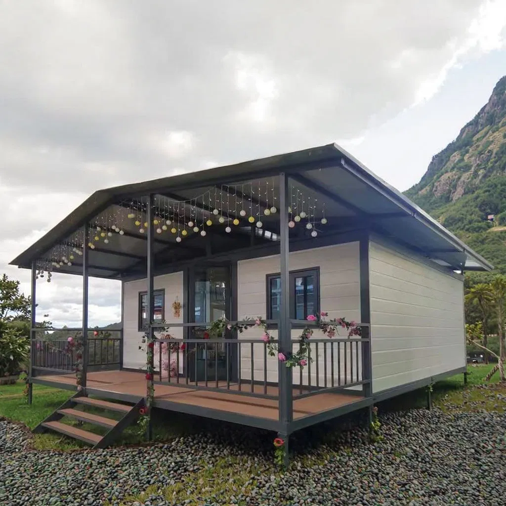 Expandable Prefabricated Villa Prefab Movable Expandable Container Home Portable House with Balcony
