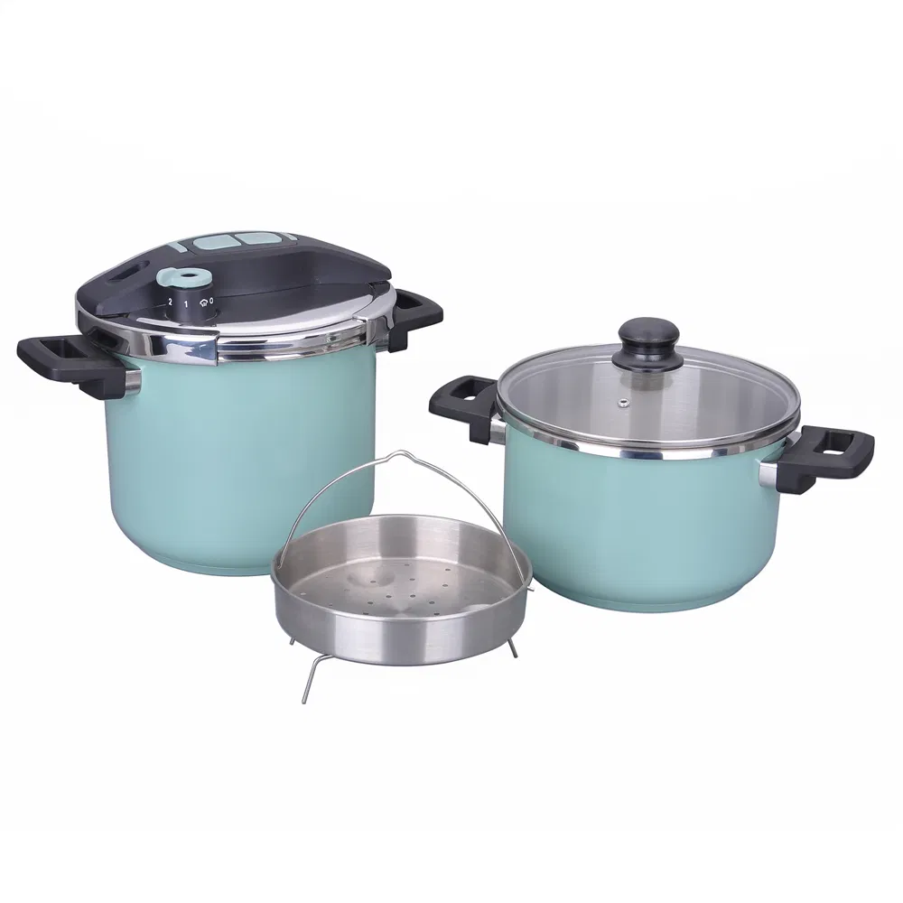 Цветная скороварка из нержавеющей стали с пароваркой