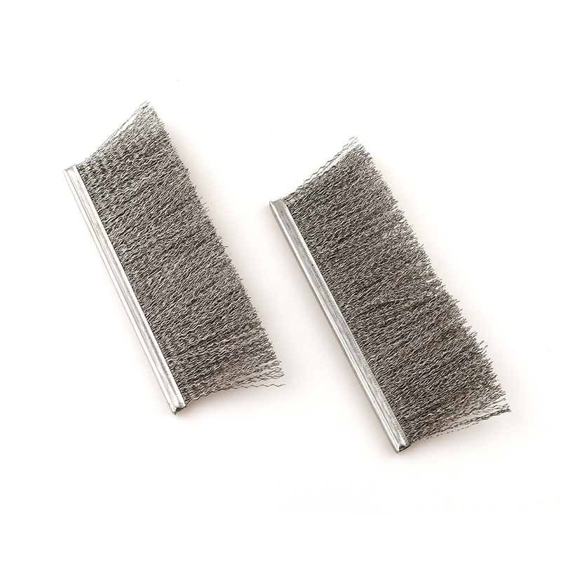 304/316L Stainless Steel Aluminum Alloy Industrial Strip Brush Wire Brush Filter Drawing Brush Machine Tool Brush Custom Strip