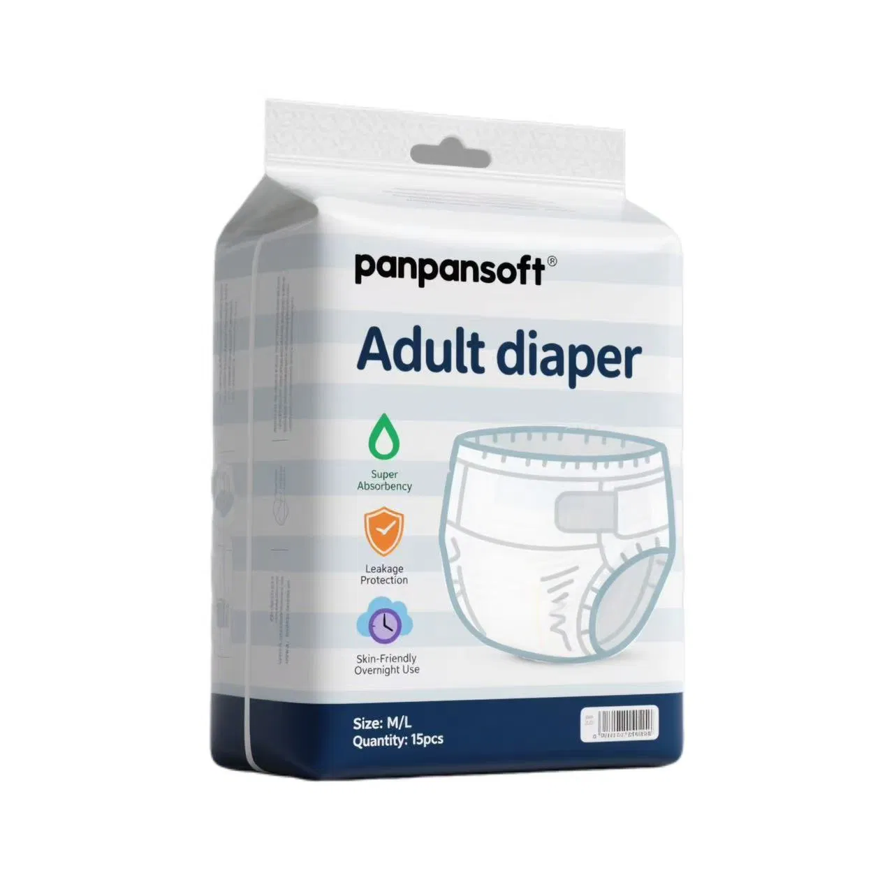 Organic Unisex Disposable Adult Pants with Leak Guard Breathable Elderly Diaper Wholesale