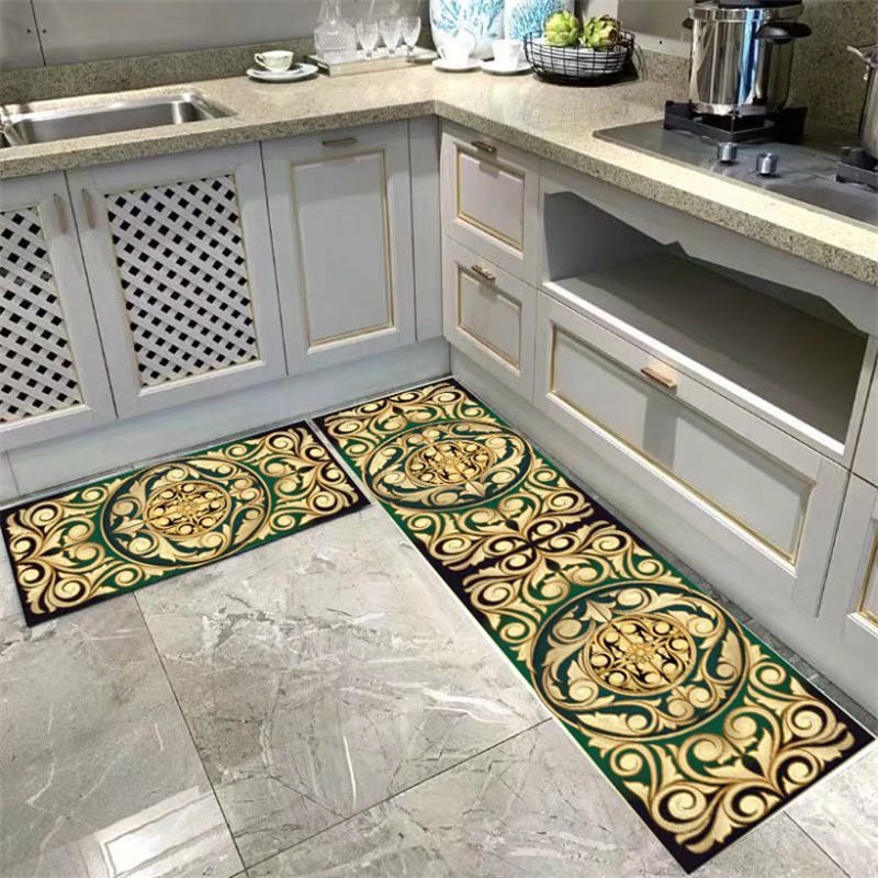 Anti-Slip Kitchen Place Rug Carpet Absorbent Kitchen Floor Mats