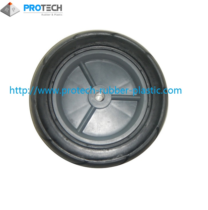 Flat Free PU Wheel Trolley Wheel Solid Rubber Flat Free