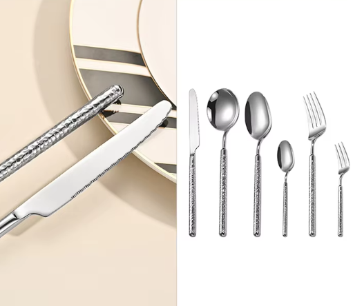 Stylish Eco-Friendly Flatware Collection for Hotel and Party Use