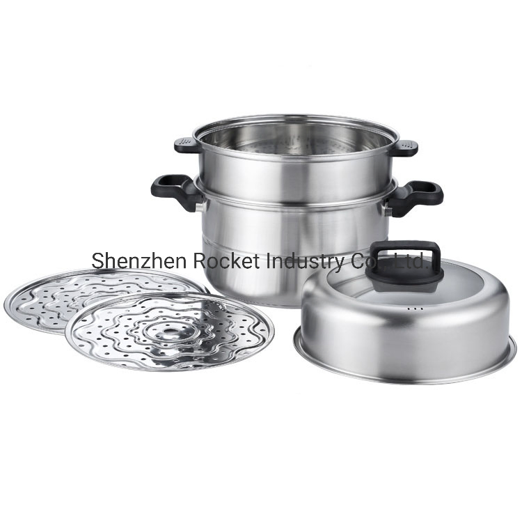 Кастрюля-пароварка из нержавеющей стали Kitchen Queen