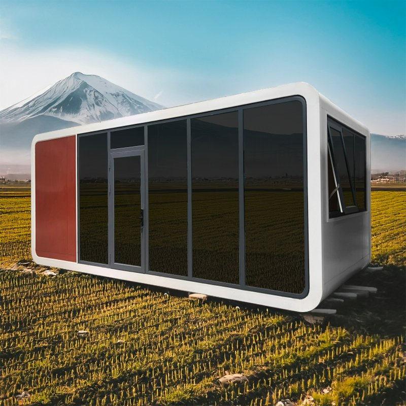 20FT Equipped Automatic Curtain and Intelligent Entry Door Apple Cabin Home