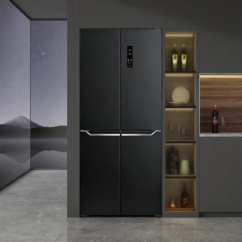 Electric Household Hotel Use Stainless Steel High Quality Side-by-Side Pfrost-Free Refrigerator