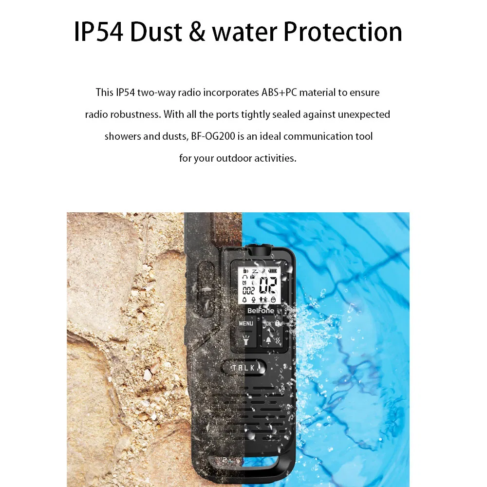 Портативная рация BelFone BF-OG200 с литиевым аккумулятором