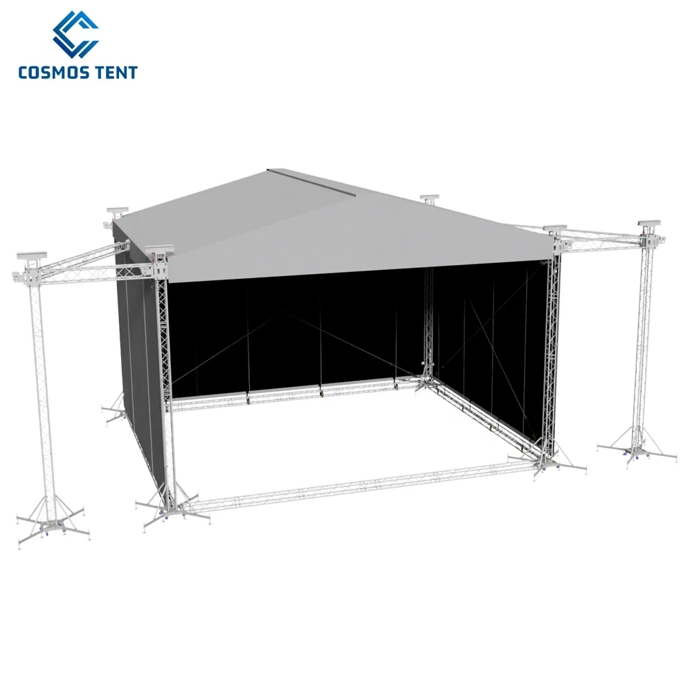 Spigot Bolt Screw Customized Ceiling Wedding Concert Outdoor Aluminium Arch Roof Truss System for Event