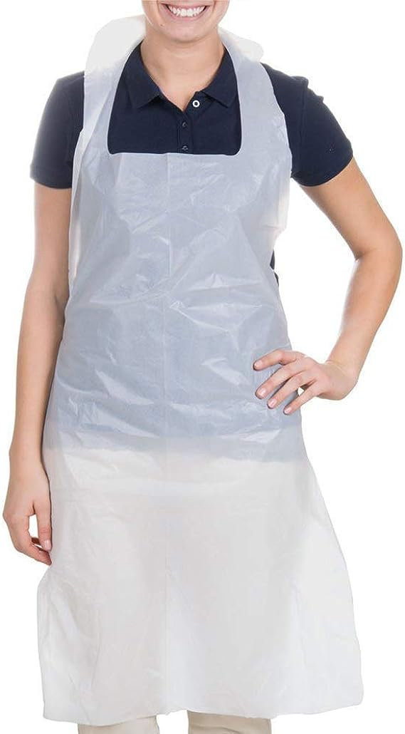 Clear Plastic Aprons with Pockets for Tools and Utensils