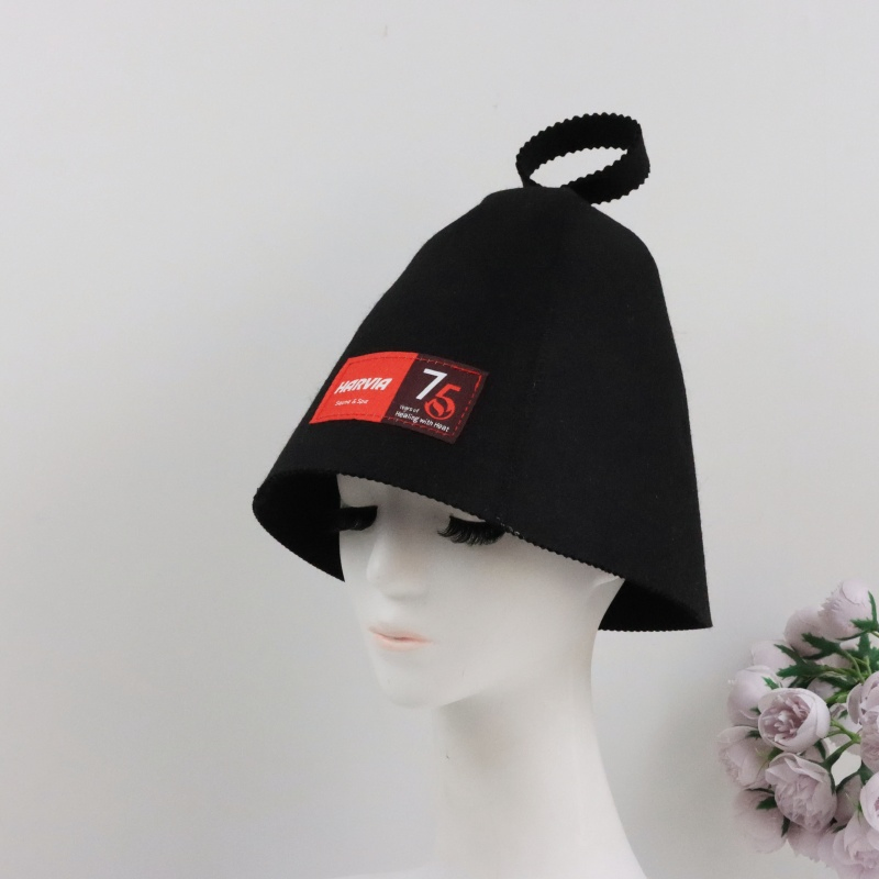 Women and Men 100% Wool Sauna Hat for SPA, Steam Room, Bathhouse, Comfortable, Breathable, Handfinish, One Size Fits All