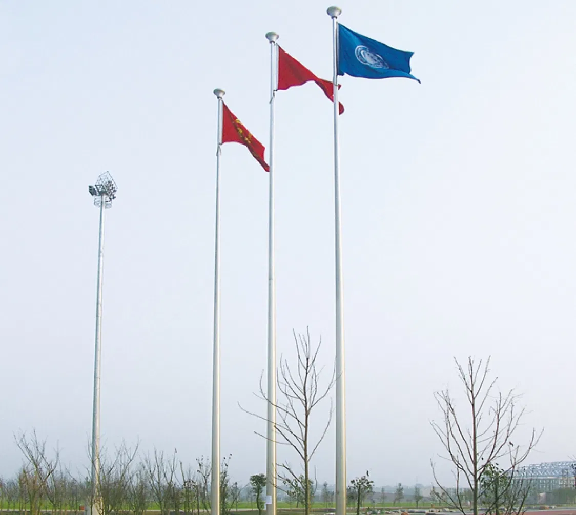 Anodized Tapered Flag Mast for Outdoors