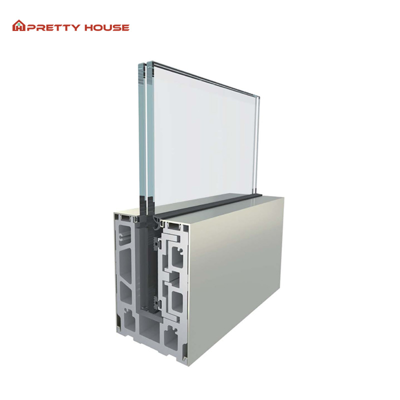 Custom Size Handrail Glass Balcony Railing System Aluminum U Channel