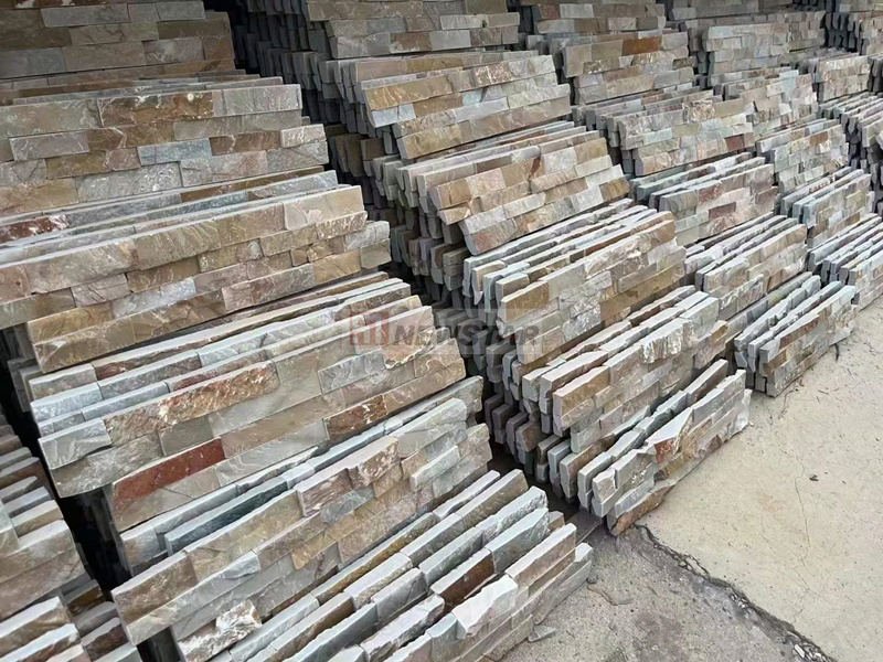 Factory Directly Sale Culture Stone Cladding Exterior Wall Natural Cut Surface Outdoor Wall Decoration Slate Floor Tiles