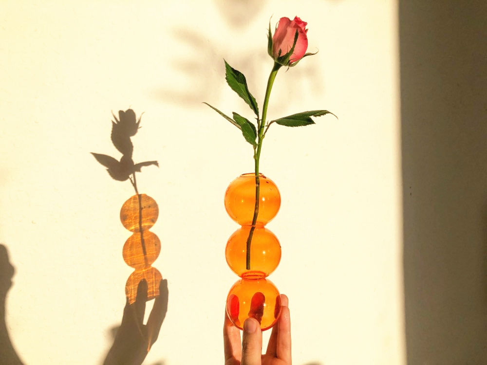 Декоративная стеклянная ваза Creative Glass Flower Vase