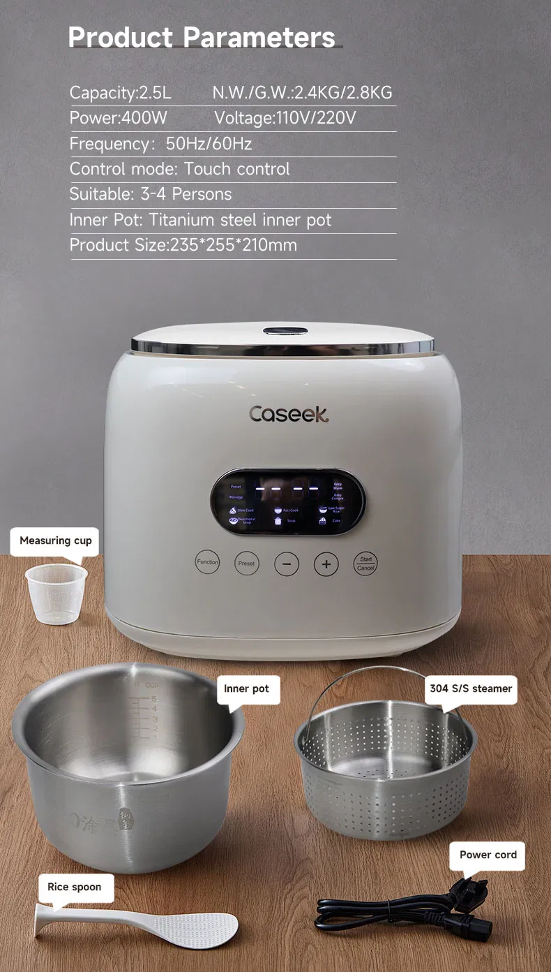 Electric Cooking Pot Reliable Efficient Multi-Cooking Rice Cooker