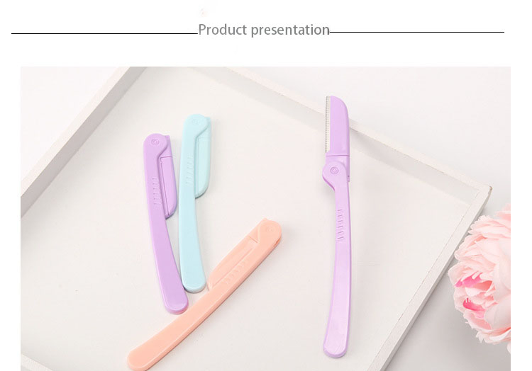 Wholesale Mix Color Shaving Knife Stainless Steel Eyebrow Razor Private Label Eyebrow Trimmer Kits