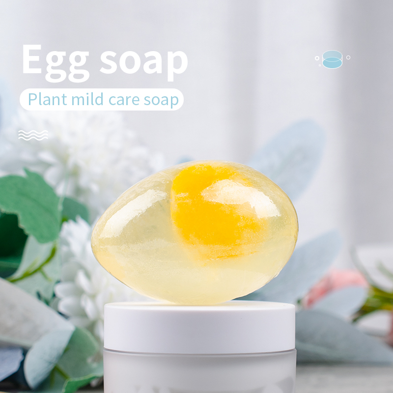 Aixin Private Label Egg Shape Soap for Face and Body Whitening Cleaning Bar Handmade Collagen Egg Soap
