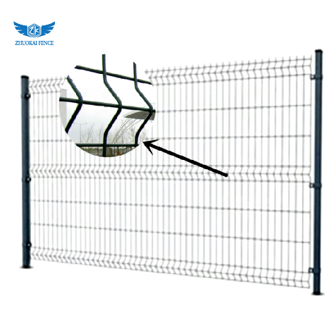 3D Curved PVC Coated/Galvanized Security Welded Wire Mesh/Steel Mesh Garden Fence for Airport