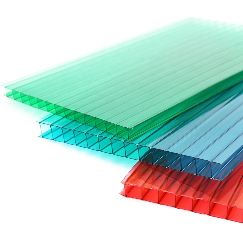 100% Virginal Material PC Polycarbonate 4-Layer Plastic Panel for Roofing Sheet