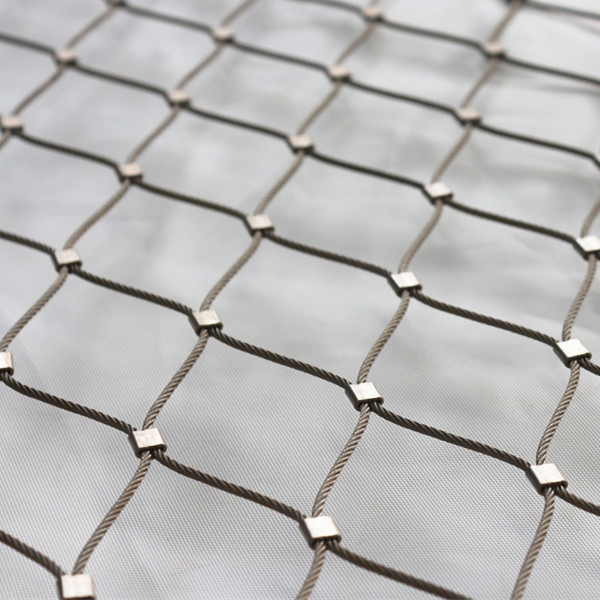 Stainless Steel Rope Cable Woven Animal Zoo Fencing Mesh
