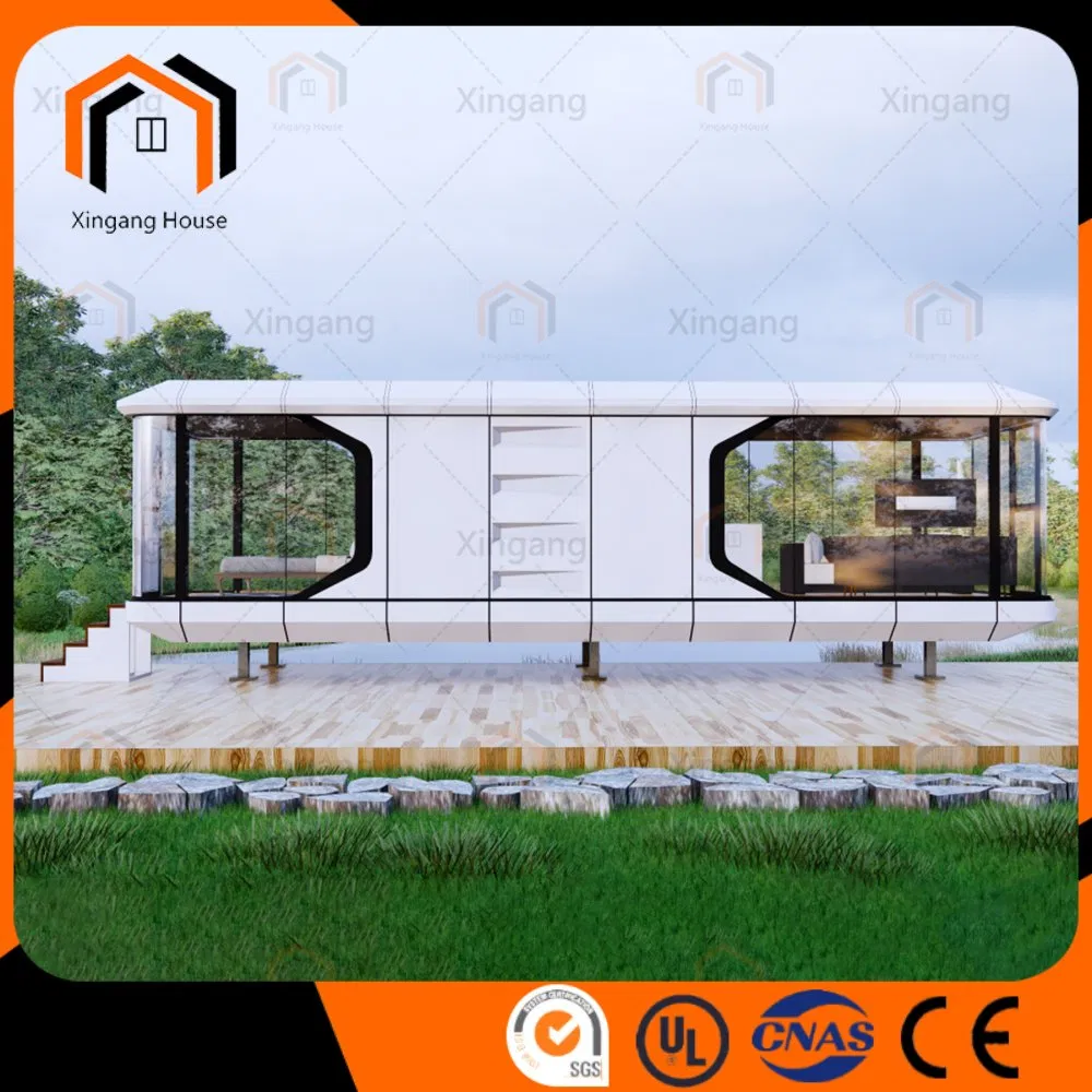 High-Strength Prefab Container Portable Modular Space Capsule House with Kitchen