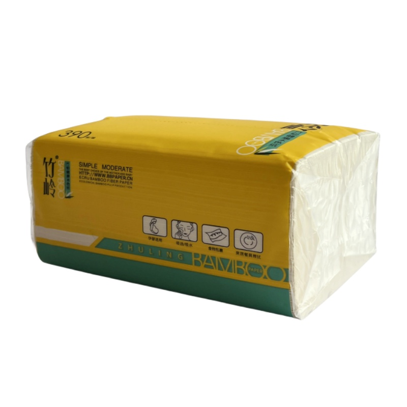 China Factory Facial Tissue Without Printed Bamboo Facial Toilet Tissue