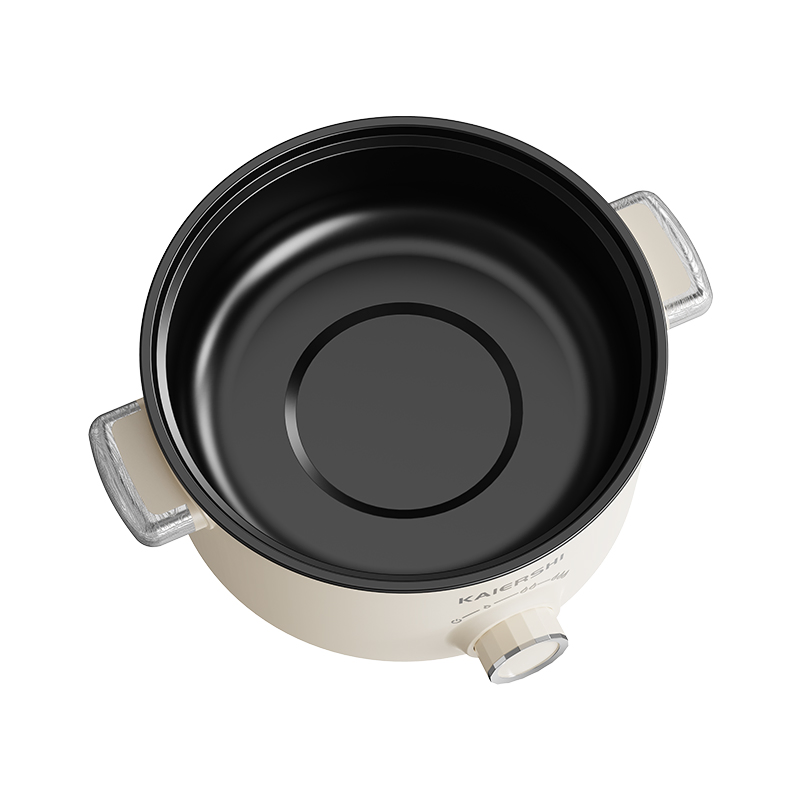 3.6L Silver-Plated Double Handle Non-Stick Multi Purpose Cooker Electric with Steamer